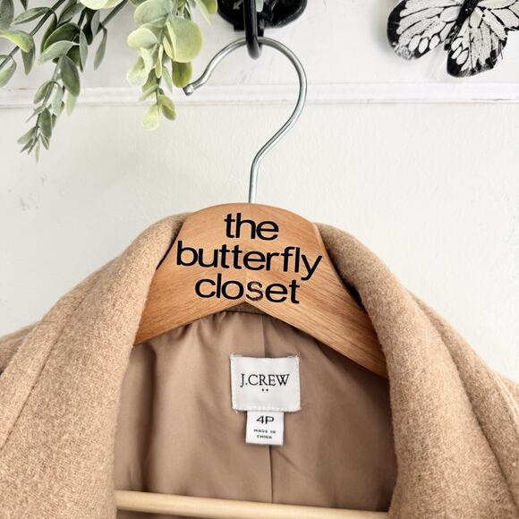 J. Crew Brown City Coat Asymmetrical Zip 4P - Picture 5 of 5